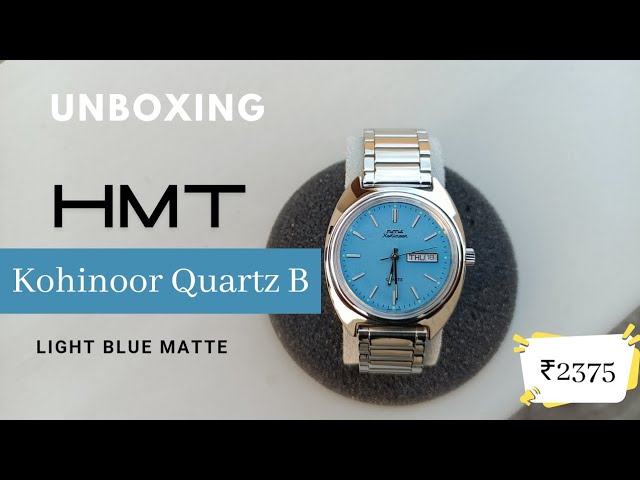 Unboxing | HMT Kohinoor Quartz B | Light Blue Matte