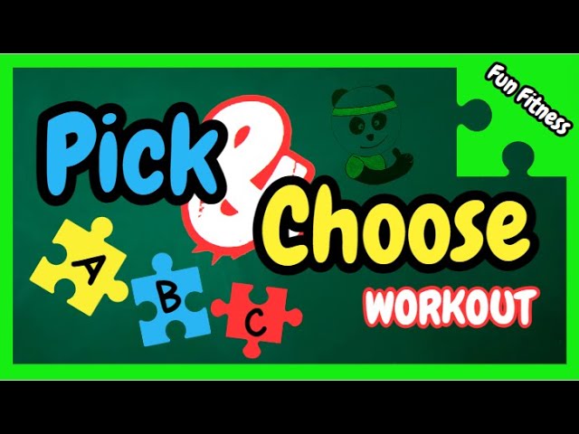 Pick & Choose Workout! ALPHABET Edition! Brain Break | Family Fun Fitness for Kids | ABC Workout