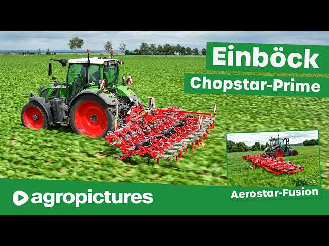 Einböck row crop cultivator Chopstar-Prime tined weeder Aerostar-Fusion machinery test