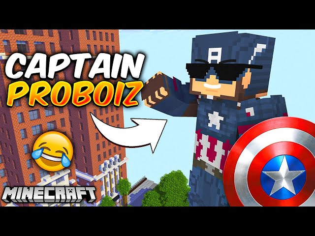 Becoming Captain America in Minecraft and...