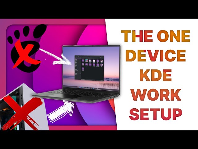Moving from GNOME to KDE: the ONE DEVICE setup! (InfinityBook Pro 16 gen 8)