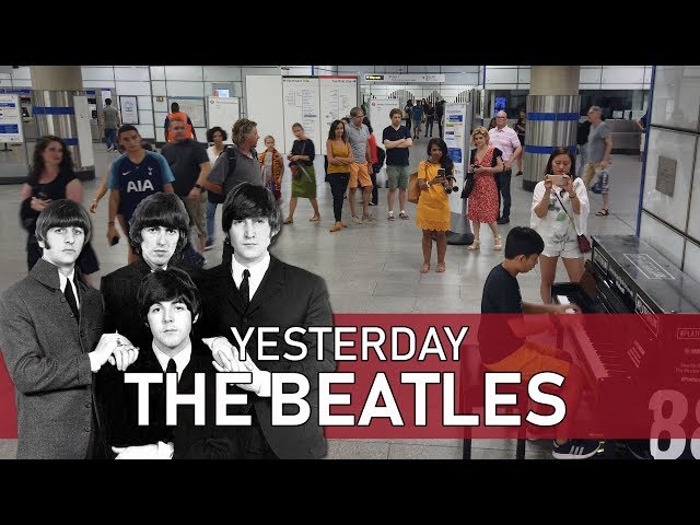 Beatles Yesterday Piano Cover Yamaha #Platform88 Public Piano Cole Lam