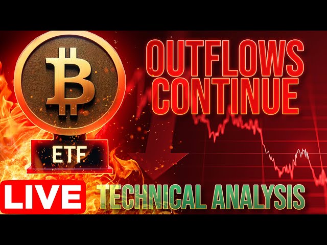 Bitcoin ETF Inflows Plummet📉 + Altcoin Technical Analysis📈LIVE
