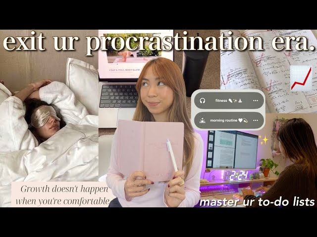 HOW TO OVERCOME PROCRASTINATION 📈student tips, mastering discipline, & how to stress less
