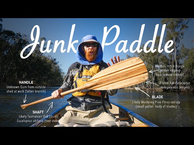 Reusing discarded wood to make a Canoe Paddle