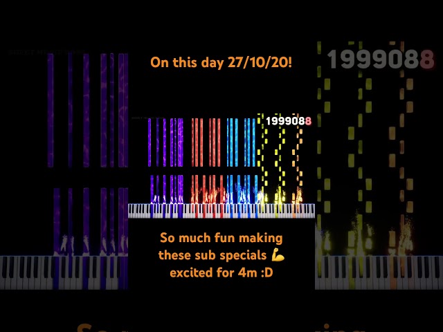 2 MILLION subscriber anniversary! #piano #blackmidi #satisfying #music