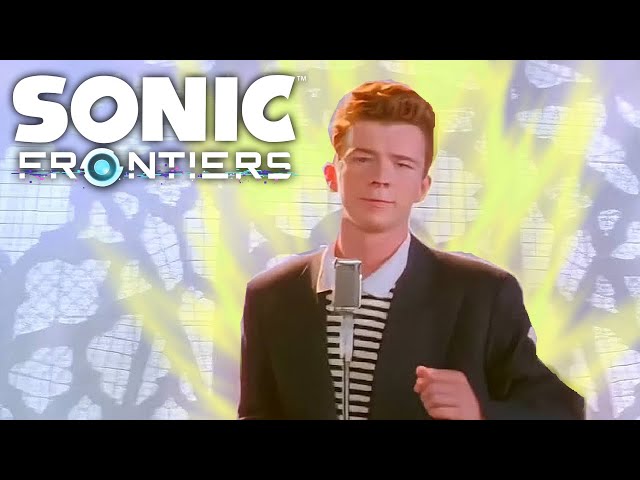 Rick Astley but with Sonic Frontiers Music