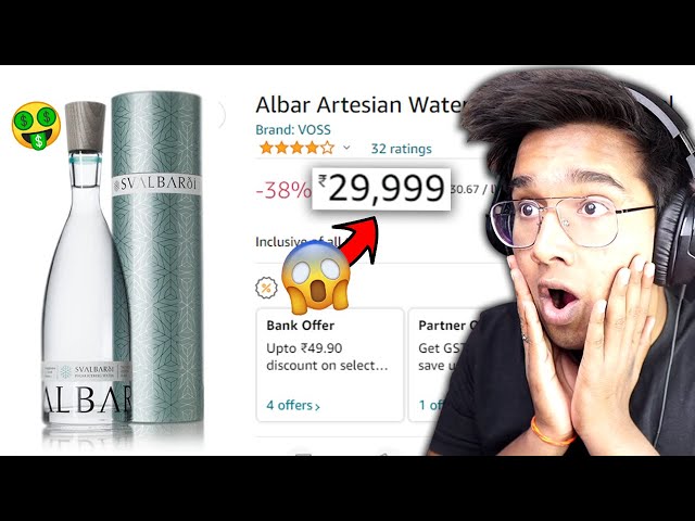 I BOUGHT THE MOST EXPENSIVE WATER on Amazon but....😱