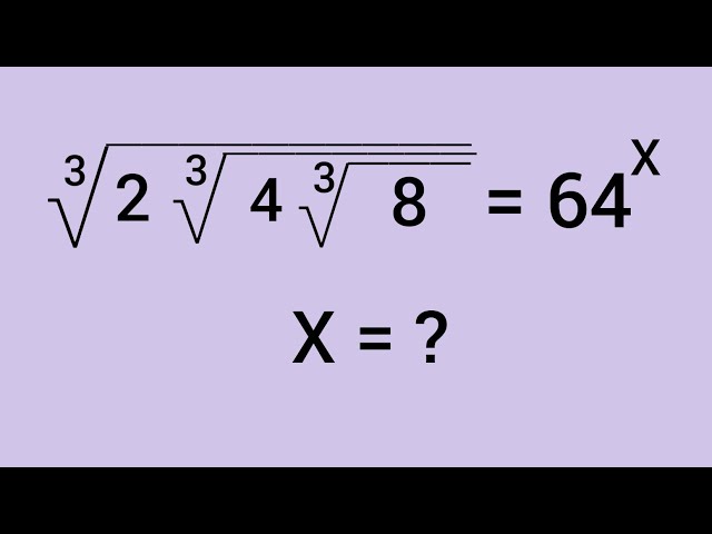Nice Square Root Problem | Maths Olympiad | Radical Equation | Simplification