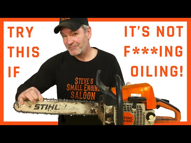 9 OUT OF 10 TIMES This Is Why A Chainsaw Does Not Oil The Bar And Chain (edited version)