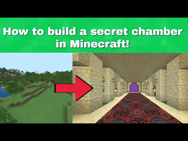 How to build a secret chamber in Minecraft (underground)