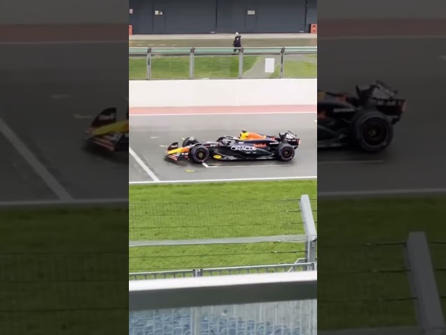 Max Verstappen drives new Redbull RB20 first time in Silverstone #F1 #Formula1 #Shorts