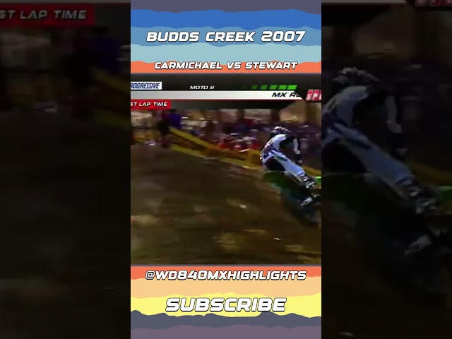 Ricky Carmichael vs James Stewart Budds Creek Motocross 2007 #motocross #dirtbike #buddscreek