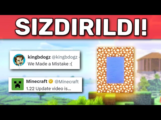 1.22 Güncelleme Videosu Yanlışlıkla Yayınlandı! (Minecraft Adal)