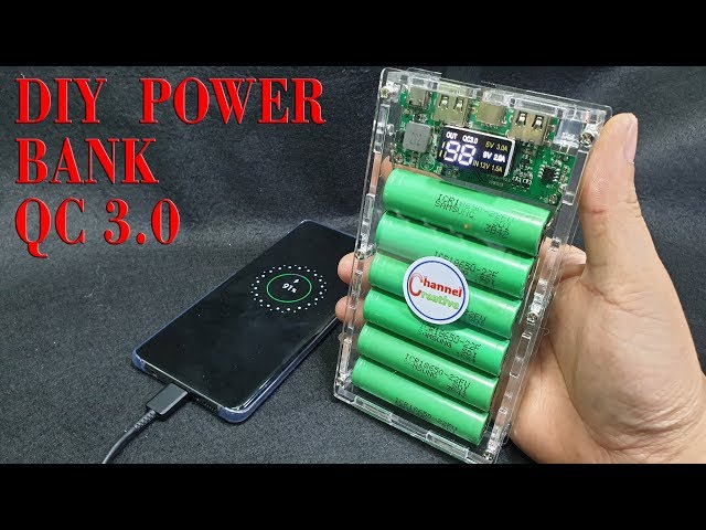 Build a Power Bank Quick Charge 3.0 from Old Laptop Battery