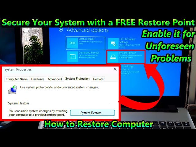 How to Restore Computer | Secure your System with a FREE Restore Point(Easy Steps)
