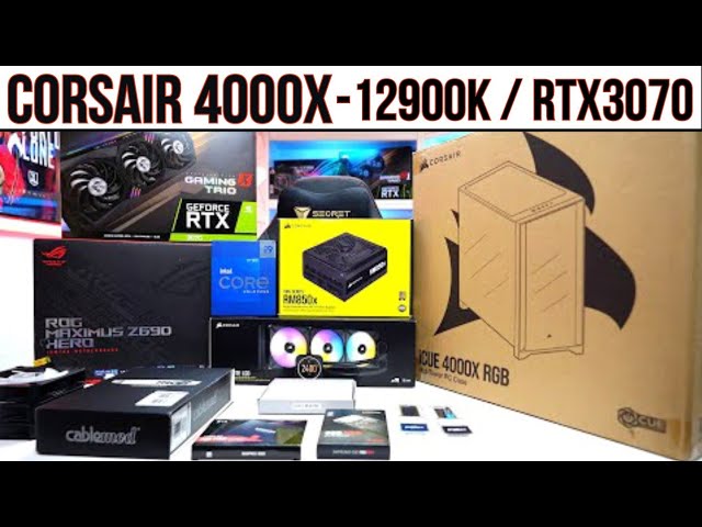 PC Build in the Corsair 4000X - Intel 12-900K/RTX 3070 [Build Guide/Step by Step]