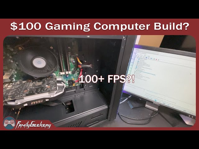 Building a $100 Gaming Computer from Old PC Parts + Fortnite FPS Test