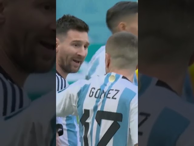 MESSI SCORES FIRST GOAL AT THE 2022 WORLD CUP