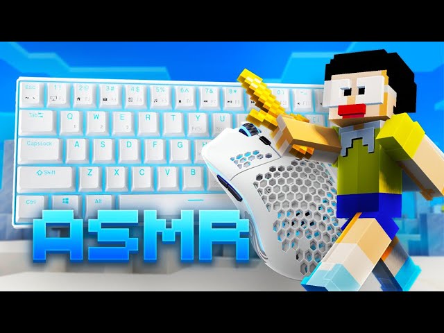 [1000 FPS + Shaders] CLEAN Keyboard + Mouse Sounds ASMR | Hypixel Bedwars