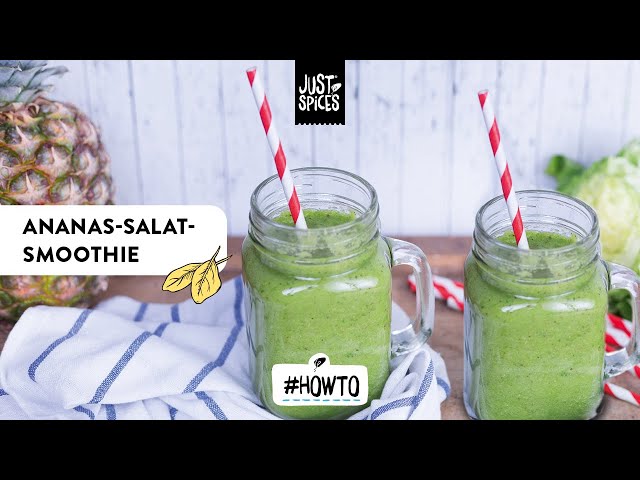 Schnelles und einfaches Rezept – Ananas-Salat-Smoothie