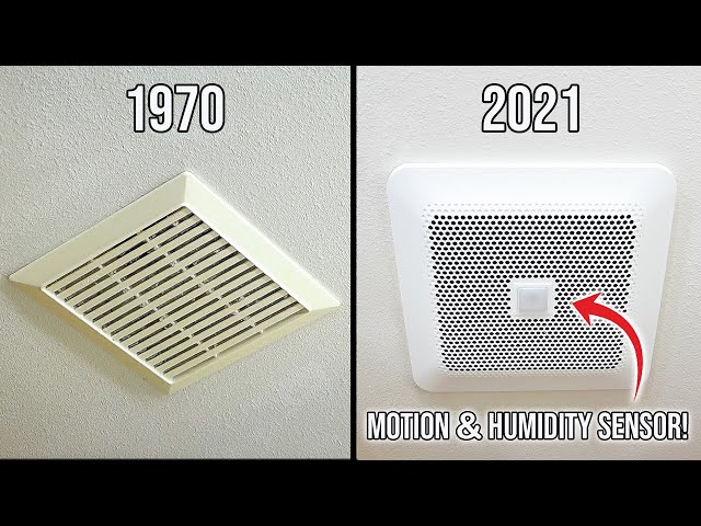 How To Replace And Install A Bathroom Exhaust Fan To A Quiet Motion Sensor Exhaust Fan! DIY Tutorial