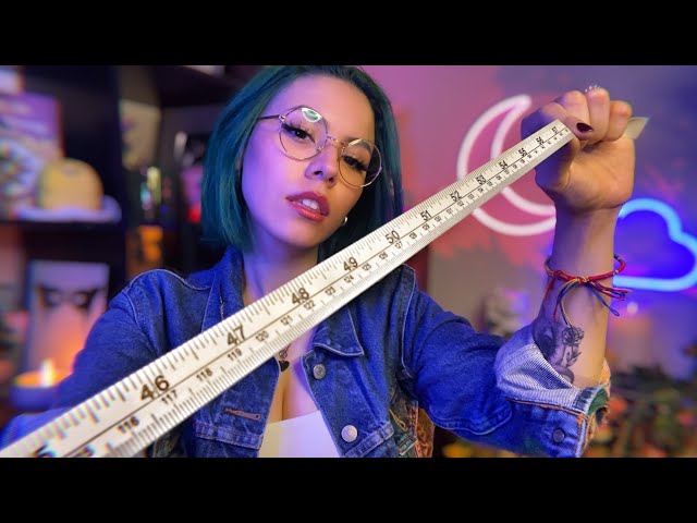 ASMR Fast & Chaotic Measuring You 💚
