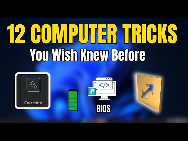 12 Computer TIPS You'll WISH Knew BEFORE⚡️(2024) DON'T MISS