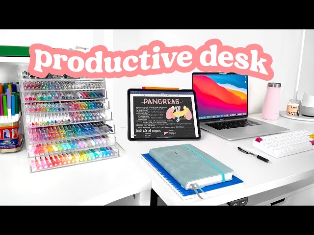 my new productive desk setup tour! 🌟