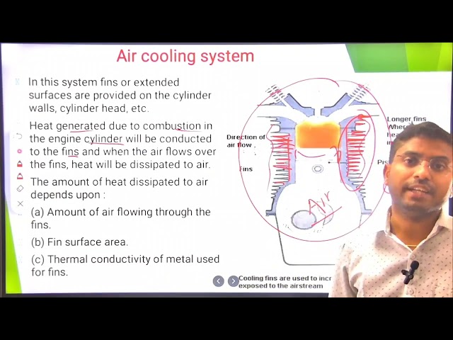 Thermal engg U-3 L-5 cooling system of an ic engine || AIR cooling system||