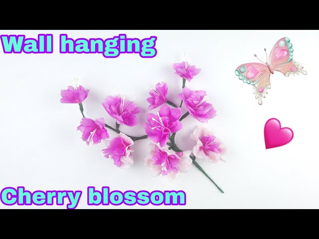 How to Create a Cherry Blossom Wall Hanging DIY | Origami Cherry Blossom Easy