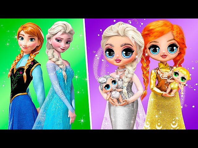 Silver Elsa and Golden Anna