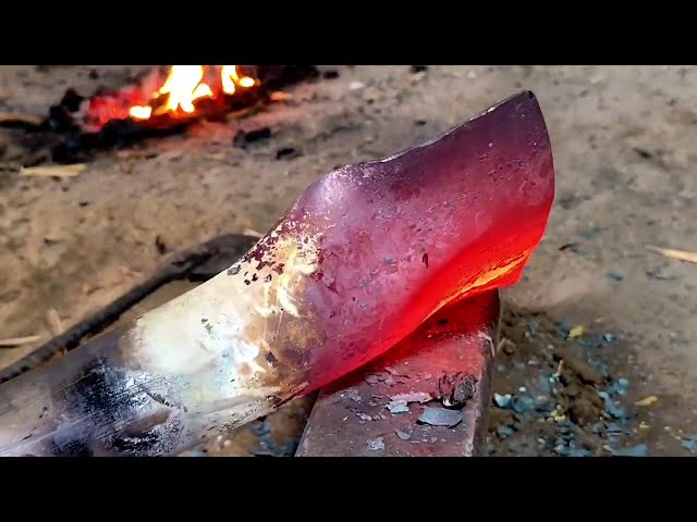 Making incense burner from iron pipe and rod | Process of making | Blacksmith