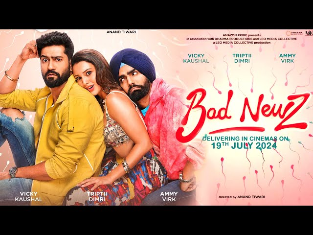 Bad Newz Teaser Trailer,Vicky Kaushal,Tripti Dimri,Ammy Virk,Anand Tiwari, Bad Newz Movie, #Badnewz