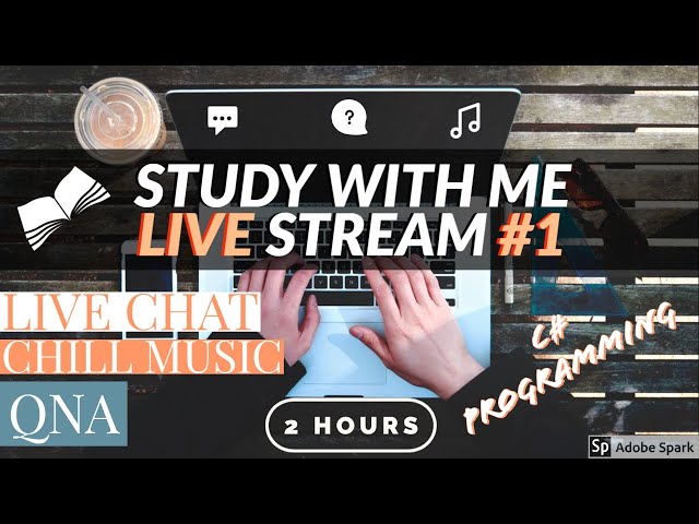 Study with me LIVE 2H(ish) ! | PART 1 | 20/04/05 | Q&A plus studies! [ screen share + chill music ]