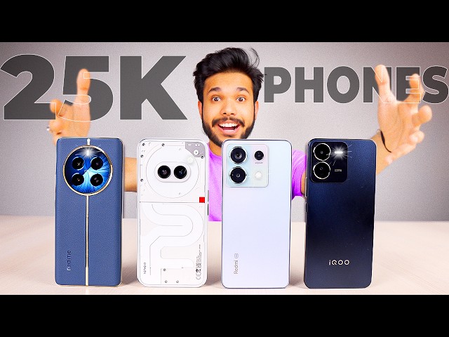 India’s Best Smartphones under 25000 🔥 Amazon & Flipkart 2024