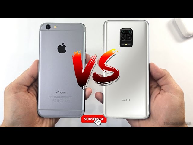 Redmi Note 9 PRO vs iPhone 6s Plus | Speed Test, Antutu