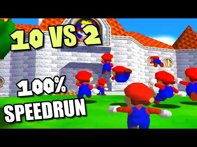 10 YOUTUBERS vs 2 SPEEDRUNNERS [SM64 120 Stars] ft. Cheese05, SimpleFlips, SMG4, Bandy and more!