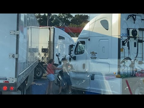 Truck Stop Fight!! **We Recorded It** / Our A/C Stopped Working 😭 | Trucking Part 39
