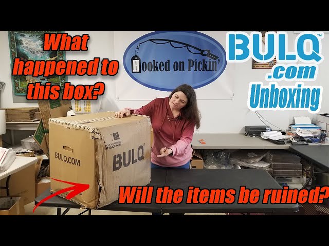 72 Items Bulq.com case Unboxing I paid Less than $200.00 What happened to this ruined box? ReSelling