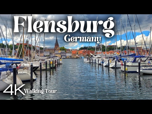 Flensburg, Germany Walking Tour - Winter Walk 2024 - 4K UHD