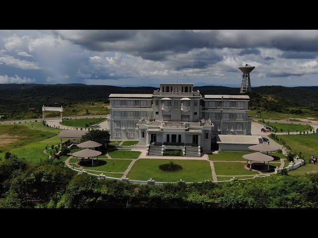 Bokor mountain & Le Bokor Palace in the clouds (drone) - ភ្នំបូកគោ