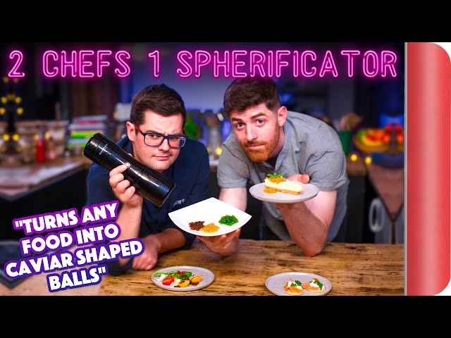 2 Chefs Test a Spherificator! | Sorted Food