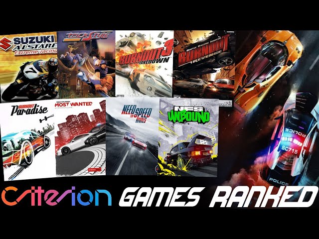 Ranking EVERY Criterion Racing Game WORST TO BEST (Top 14 Games)