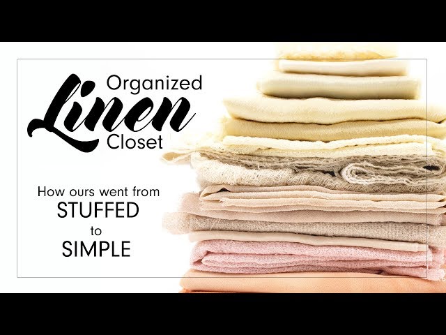Organized Linen Closet | From stuffed to simple