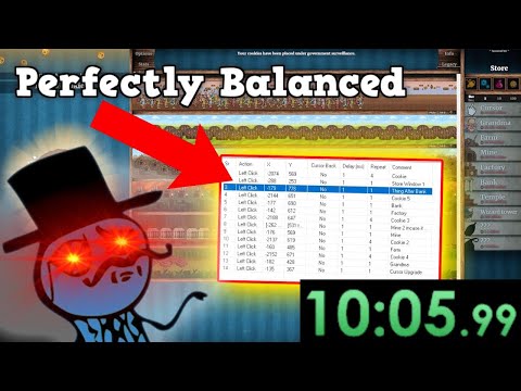 Speedrunning with 1000 AUTO CLICKERS To Exploit The Game - Cookie Clicker Is Perfectly Balanced