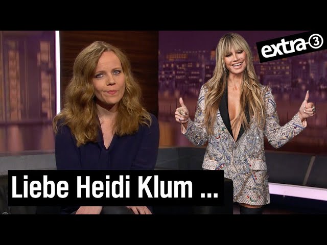 Sarah Bosetti antwortet Heidi Klum und GNTM | extra 3 | NDR