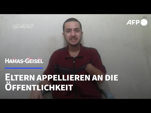 Geisel spricht in Hamas-Video von "Hölle" - Appell der Eltern | AFP