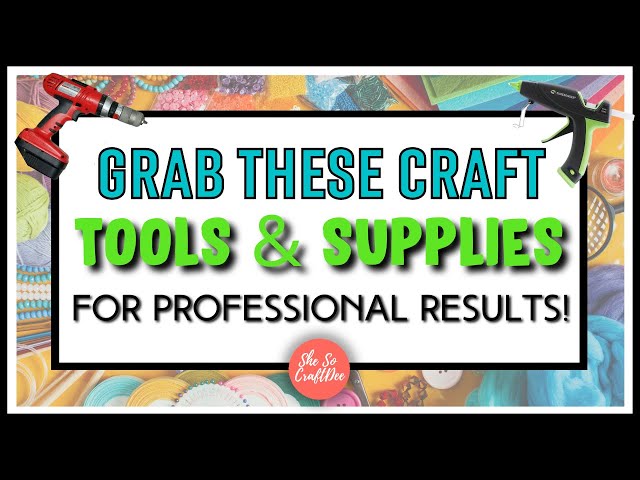 *MUST HAVES* MY TOP FAVORITE Craft TOOLS & SUPPLIES To Make PROFESSIONAL Quality DIYs! Craft Room