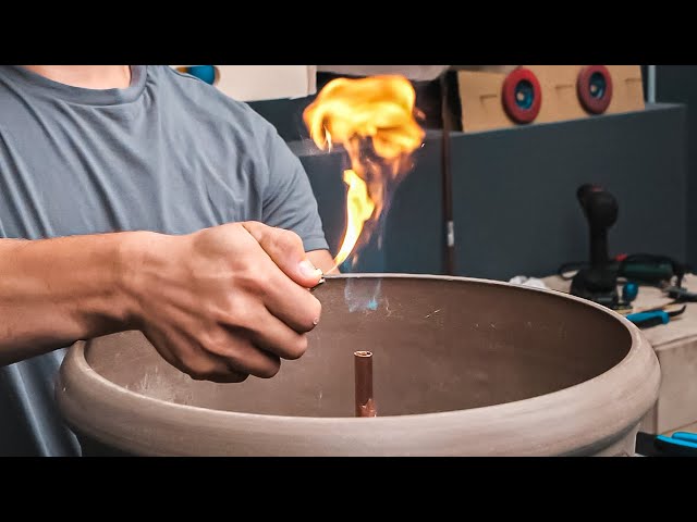 Creating an Impossible Burning Water Fountain & More! | Backyard Project